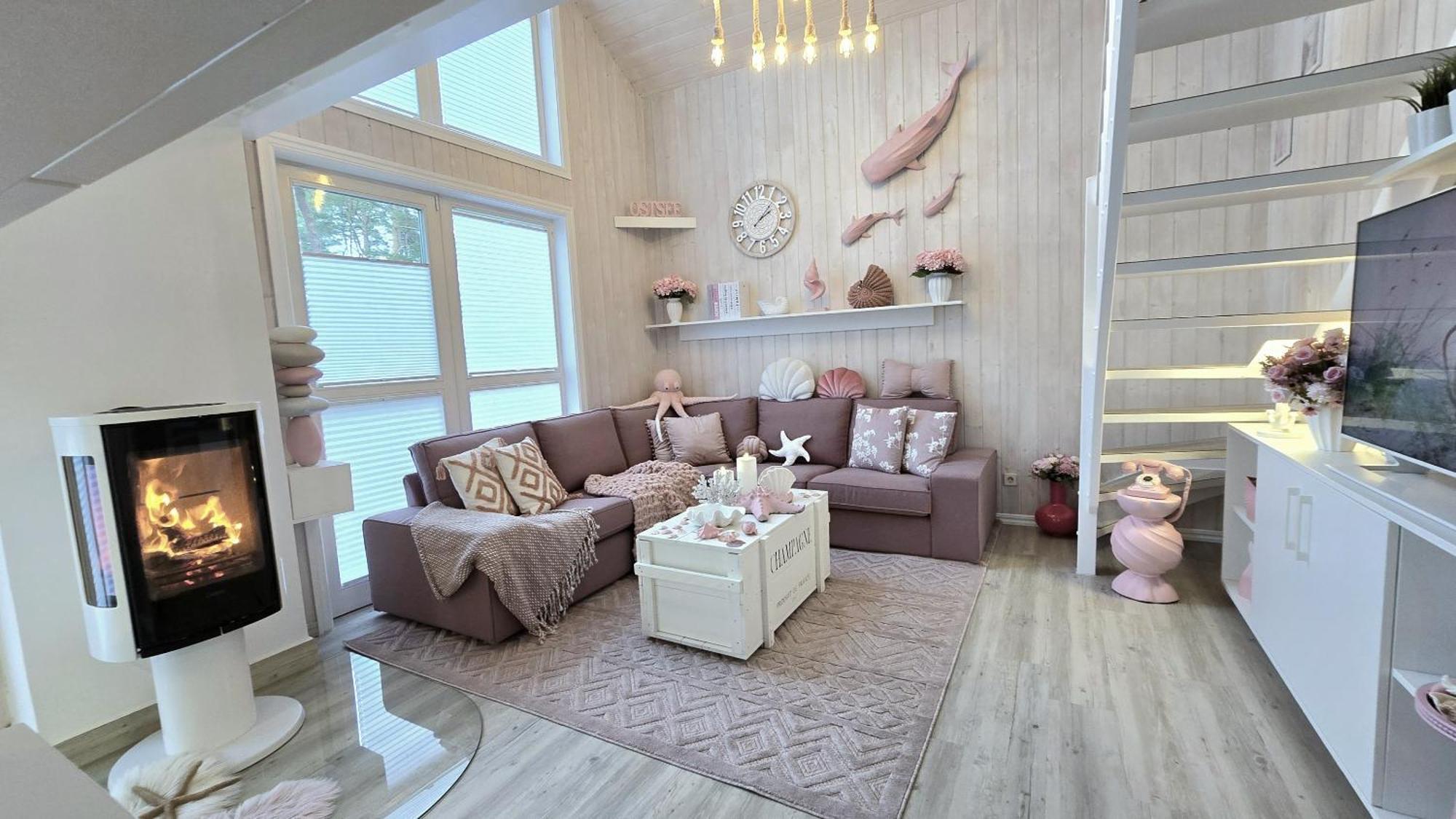 Pink Und Meer - Meerblick, Sauna, Kamin & Whirlpool Baabe Εξωτερικό φωτογραφία
